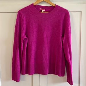 J. Crew Women's Sweater in Vibrant Pink